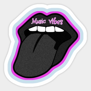 Music vibes design Sticker